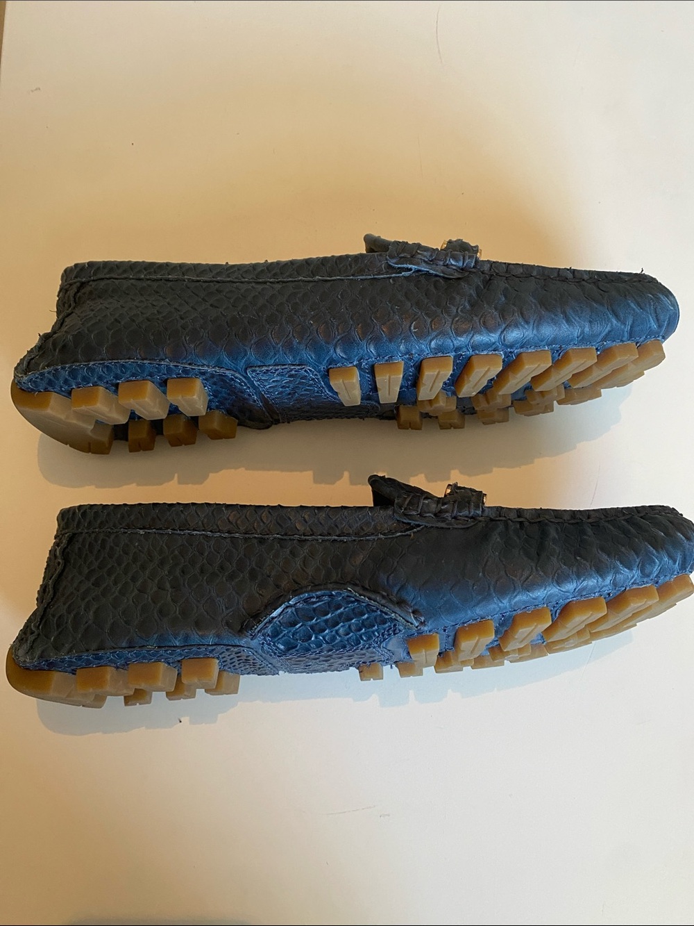 NIB Coach Marley Loafers in Bright Marine Croco Leather Size 8.5 - Picture 8 of 11